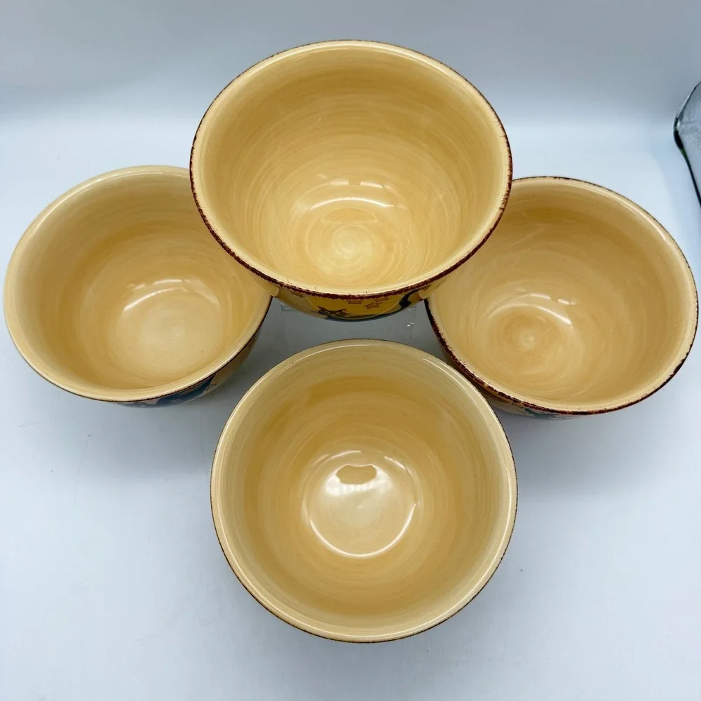 Tabletops Lifestyles Wicked Hollow Halloween Bowls Set 4 Dario Farrucci Cat Bat